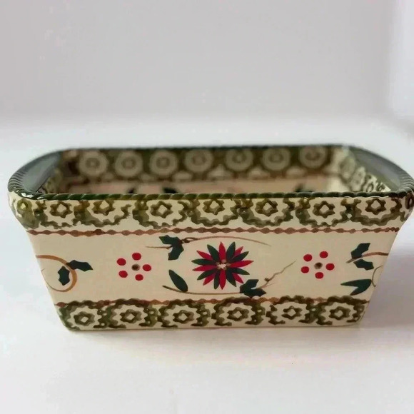 Temp-tations by Tara Old World Christmas Mini Loaf Dish 6 3/4” 12 oz - Picture 1 of 5